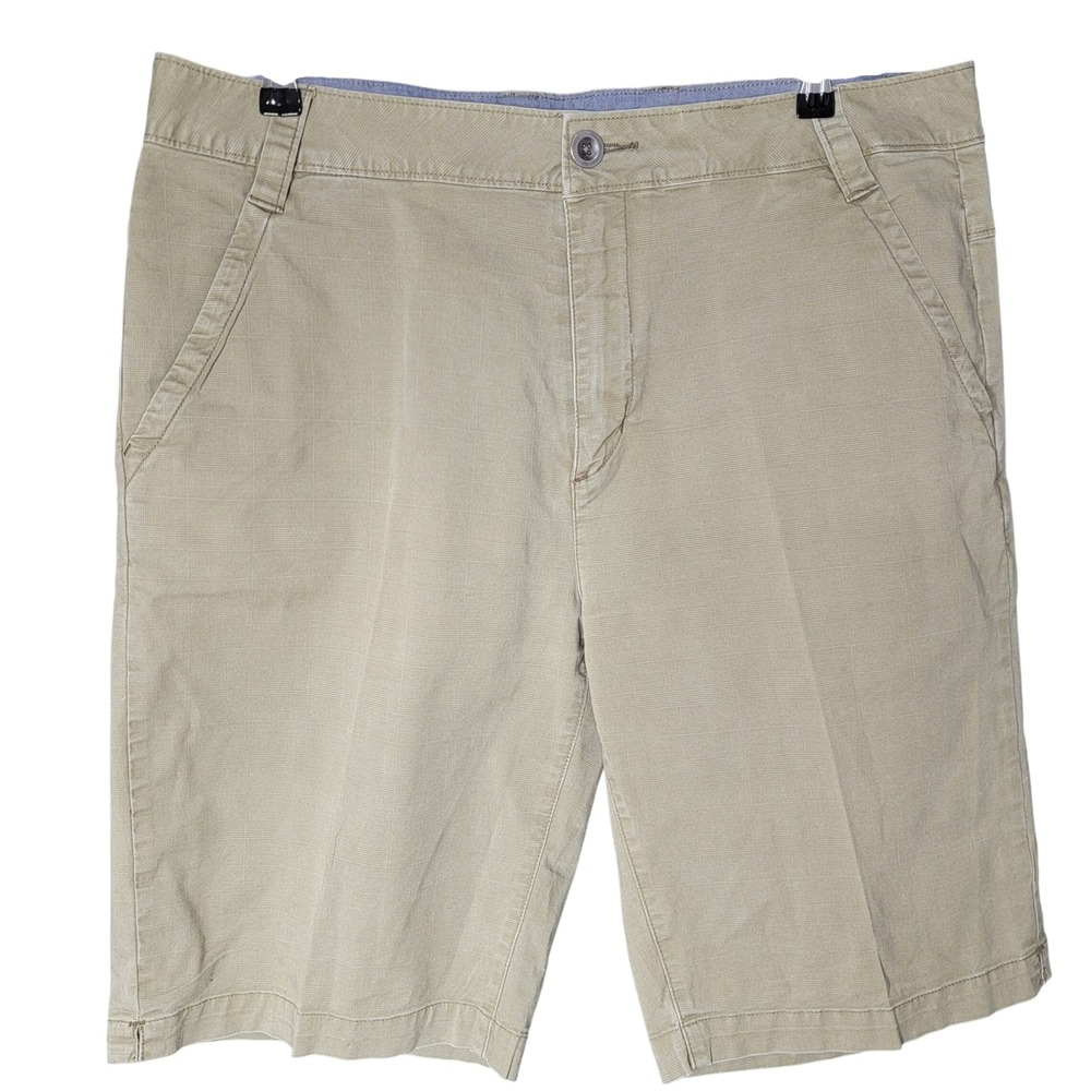 Horny Toad Chino Shorts Mens 36 Khaki‎ Green Organic Cotton Stretch Ripstop